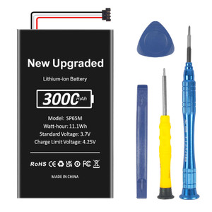 TAYUZH SP65M Battery for PlayStation Vita, 3000mAh Inner Battery Replacement for PS Vita PCH-1001 PCH-1101 1003 1103 PSV Games with Repair Tool Kit (