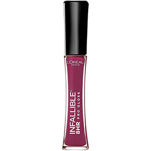 LOreal Paris Makeup Infallible 8 Hour Hydrating Lip Gloss, Undeniable Mauve, 0.21 Fl Oz