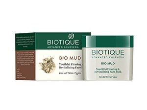 Biotique Bio Mud Youthful Firming & revitalizing Face Pack 75 gm I For all Skin Type I For Firming And Revitalizing Skin I Reduces Fine Lines And Wri