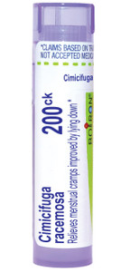 Boiron Cimicifuga Racemosa 200Ck Homeopathic Medicine for Menstrual Cramps Improved by Lying Down - 80 Pellets