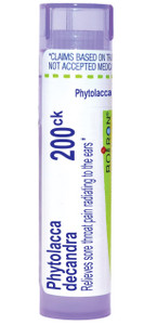 Boiron Phytolacca Decandra 200Ck Homeopathic Medicine for Sore Throat - 80 Pellets