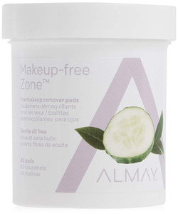 Almay Oil Free Gentle Eye Makeup Remover Pads , Oil Free Micellar, Hypoallergenic, Cruelty Free, Fragrance Free, Ophthalmologist Tested, 80 Pads ( Pa
