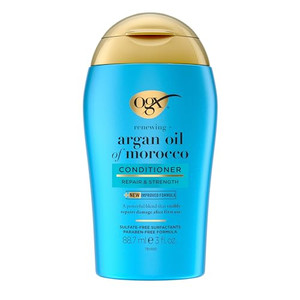 OGX Renewing + Argan Oil of Morocco Conditioner, Damage Repairing Conditioner + Argan Oil to Help Strengthen & Repair Dry, Damaged Hair, Travel Size,