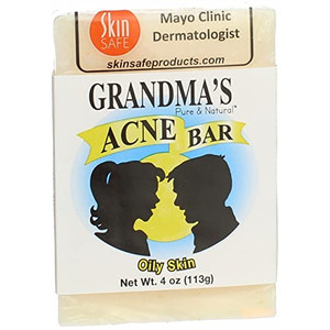 Grandma's Pure & Natural Acne Bar for Oily Skin 4 oz