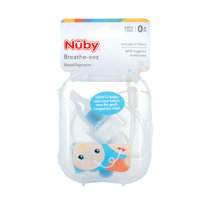 Nuby, Breathe-EEZ Infant Nasal Aspirator with Travel Case, 5"