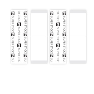 Walker Tape Co. Stick Tape Straight Strips by Walker, 36 pcs (1in x 3 in) Clear