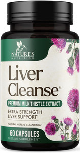Liver Cleanse Detox & Repair Formula - 20-in-1 Advanced Liver Support Supplement with Silymarin Milk Thistle, Dandelion Root, Artichoke Extract, Turm