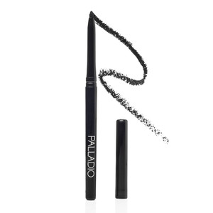 Palladio Retractable Waterproof Eyeliner, Richly Pigmented Color and Creamy, Slip Twist Up Pencil Eye Liner, Smudge Proof Long Lasting Application, A