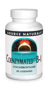 Source Naturals Coenzymated B-1, Cocarboxylase, 25 Mg, 30 Count
