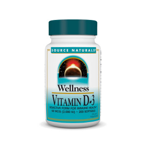 Source Naturals Wellness Vitamin D-3 2000 iu Bioactive Form for Immune Health* - 200 Softgels