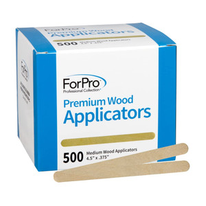 ForPro Professional Collection Premium Wood, Non-Sterile, Hair Removal Waxing Applicators, Medium, 4.5 L x .375 W, 500-Count