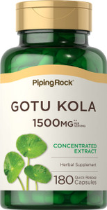 Piping Rock Gotu Kola Capsules | 180 Count | Concentrated Herbal Extract | Non-GMO, Gluten Free Supplement