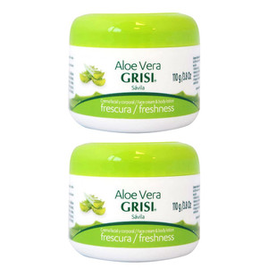 Grisi Aloe Vera Face Cream & Body Lotion Freshness, 3.8 oz (Pack of 2)