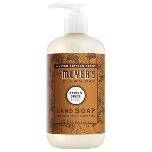 MRS. MEYER'S CLEAN DAY Hand Soap, Made with Essential Oils, Acorn Spice, 12.5 fl. oz