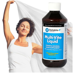 Reliable-1 Laboratories Multi-Vite Liquid Multivitamin for Adults Liquid Vitamins Antioxidant Supplement for Immunity, Metabolism and Energy Support