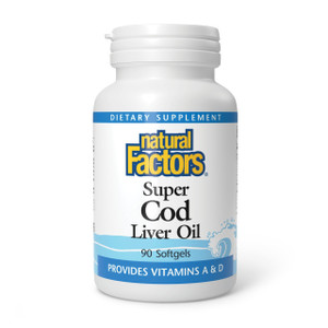 Natural Factors Cod Liver Oil, 90 Capsules
