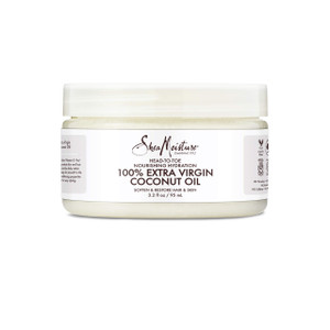 SheaMoisture 100% Extra Virgin Coconut Oil for Trial & Travel Nourishing for All Hair & Skin Types 3.2 oz