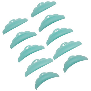 Libeauty Lash Lift Pads Small Soft Under Eye Pad Medium Eyelash Perm Silicone Rods Large Makeup Beauty Tool Set 5 Sizes 10 Pcs Total (pink pads)