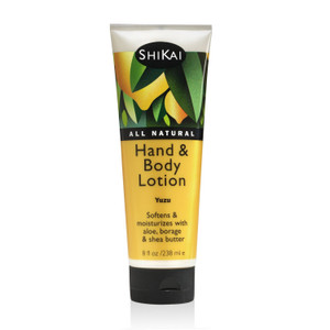 ShiKai Hand & Body Lotion (Yuzu, 8oz) | Daily Moisturizing Skincare for Dry and Cracked Hands | With Aloe Vera & Vitamin E