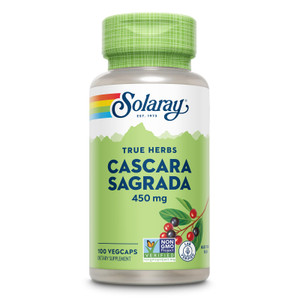 SOLARAY Cascara Sagrada 450 mg - Traditional Herb - Non,GMO, Lab Verified, 60 Day Money-Back Guarantee - 100 Servings, 100 VegCaps