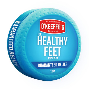 O'Keeffe's for Healthy Feet Foot Cream - 3.2 oz Jar (1 Pack) - Guaranteed Relief for Extremely Cracked, Dry Feet, Repairing Skincare, Instantly Boost