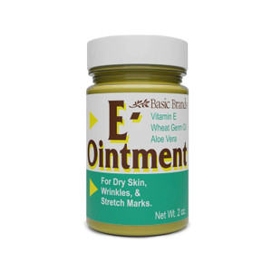 Basic Brands Vitamin E Ointment, 2 oz  Moisture Enhancing  Helps Reduce Appearance of Scars, Stretch Marks, Fine Lines & Wrinkles (Pack of 1)