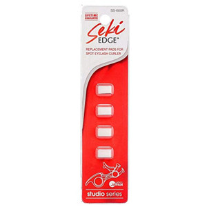 Seki Edge Eyelash Curler Replacement Pads (SS-600R) Pack of 4 Silicone Eyelash Curler Refill Pads - Maintain Curling Action - Made In Japan