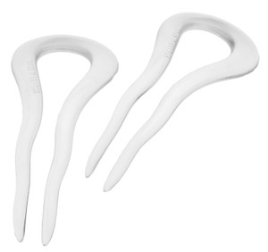 France Luxe Large Hair Pin Pair - Clear