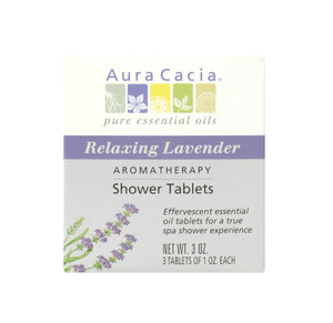 Shower Tablets Relaxing Lavender, 3 OZ.- 3 Tablets of 1 OZ. Each