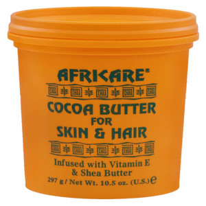 COCOCARE - Africare Cocoa Butter 10.5 Oz - for Skin and Hair - Enriched With Vitamin E and Shea Butter