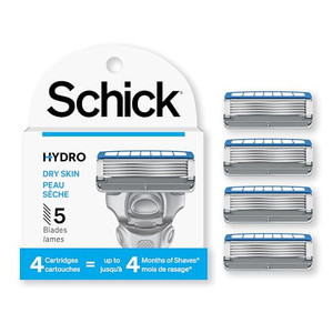 Schick Hydro 5 Sense Hydrate Razor Refills for Men, 4 Count (Pack of 1)