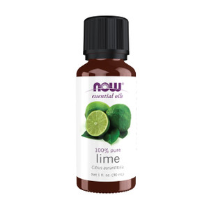 NOW Essential Oils, Lime Oil, Citrus Aromatherapy Scent, Cold Pressed, 100% Pure, Vegan, Child Resistant Cap, 1-Ounce