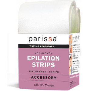 Parissa Epilation Strips | Non-Woven Waxing Strips, Soft & Durable for All-Over Hair Removal, 100% Biodegradable & Reusable with Wax, Professional-Qu
