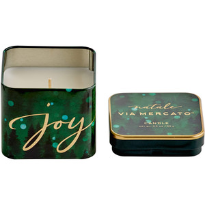 Via Mercato Natale Christmas HolidayGift Collection, Joy, Candle