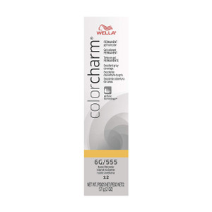 COLORCHARM Permanent Gel| Hair Color for Gray Coverage| 6G Hazel Blonde| 2 Fl Oz