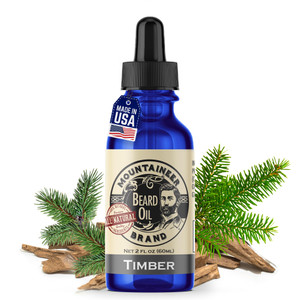 Mountaineer Brand Natural Beard Oil with Timber Scent | Made in West Virgina | Hydrates, Moisturises, Softens & Conditions for Beard Growth | Treats