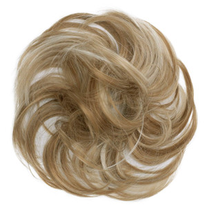 CAISHA Synthetic Fiber Hairpiece Scrunchie Scrunchy Updo Slightly Wavy Strawberry Blonde Light Blonde Mix G36B