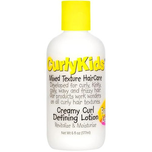 CurlyKids Curl Defining Lotion  Lightweight Creamy Hair Lotion for Frizz-Free, Soft & Defined Curls  Kids Haircare for Curly, Kinky, Coily & Wavy H