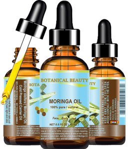 Botanical Beauty? Moringa Oil 100% Pure Natural Undiluted Cold Pressed Carrier Oil for Face Skin, Hair, Lips, Nails. Rich in Vitamin C, Vitamin E (0.