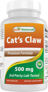 Best Naturals Cat's Claw Capsule, 500 mg, 240 Count