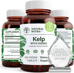 Natural Nutra Kelp Iodine with Potassium Iodide - Thyroid Support Supplement - Immune Strength & Metabolism Balance - Vegan Sea Kelp for Wellness - 2