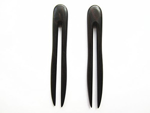 Myhsmooth Zz-bs-double 2 Count Hair Sticks Natural Black Sandalwood(ebony) Handmade Carved Hair Clip Shawl Hair Pins Pack of 2 Pcs :Double