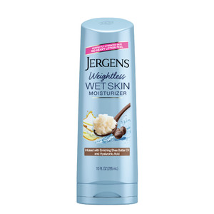 Jergens Wet Skin Body Moisturizer with Shea Butter Oil, Pure Shea Butter In Shower Bod Lotion, Moisturizer for Dry Skin, Fast-Absorbing, Non-Sticky,