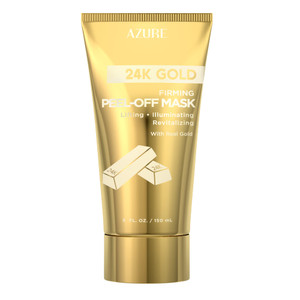 24K Gold Firming Peel Off Face Mask  Removes Blackheads, Dirt & Oils | Firms Lifts & Moisturizes | Reduces Wrinkles, Fine Lines & Acne Scar - 150mL