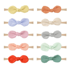 ZYSC Baby Girl Bows Infant Headbands Newborn Toddler Nylon Hairbands Hair Accessories for Baby Girls