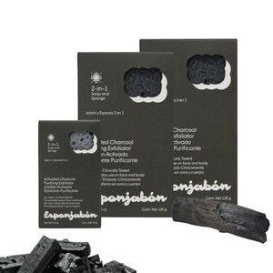 T.Taio Esponjabon Aloe Vera Soap Sponge - Gentle Shower Scrubber - Cleaning Bath Wash Scrub - Dirt & Oil Removal - Massage & Lather Foot, Elbow, & Fa