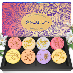 Shower Steamers Aromatherapy SWCANDY 8 Pack Gifts for Women Valentines Day for Her, Adults, Mom, Men Natural Essential Oils Home Spa Self Care Stress