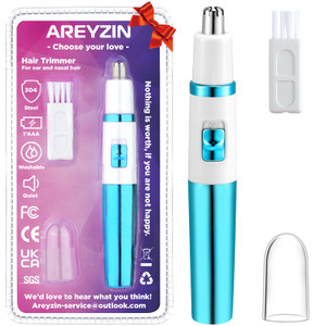 Areyzin Women's Nose Hair Trimmer, Powerful and Versatile, Waterproof and Easy to Clean, Compact and Portable