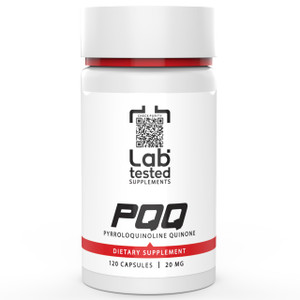 Lab Tested Supplements - PQQ - Pyrroloquinoline Quinone - 120 20mg Capsules - 3rd Party COA provided with Every lot # - 4 Month Supply