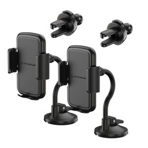 Scosche SUHVWDL-2XCES0 Universal Phone Mount, Rotatable Hands-Free Car Air Vent/Dashboard/Windshield Suction Cup Phone Holder Stand Compatible with i